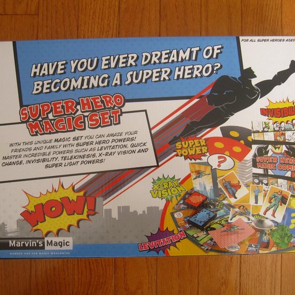 Marvin's Magic Super Hero Magic Trick Set SUPER POWER Brand New - Picture 7 of 9
